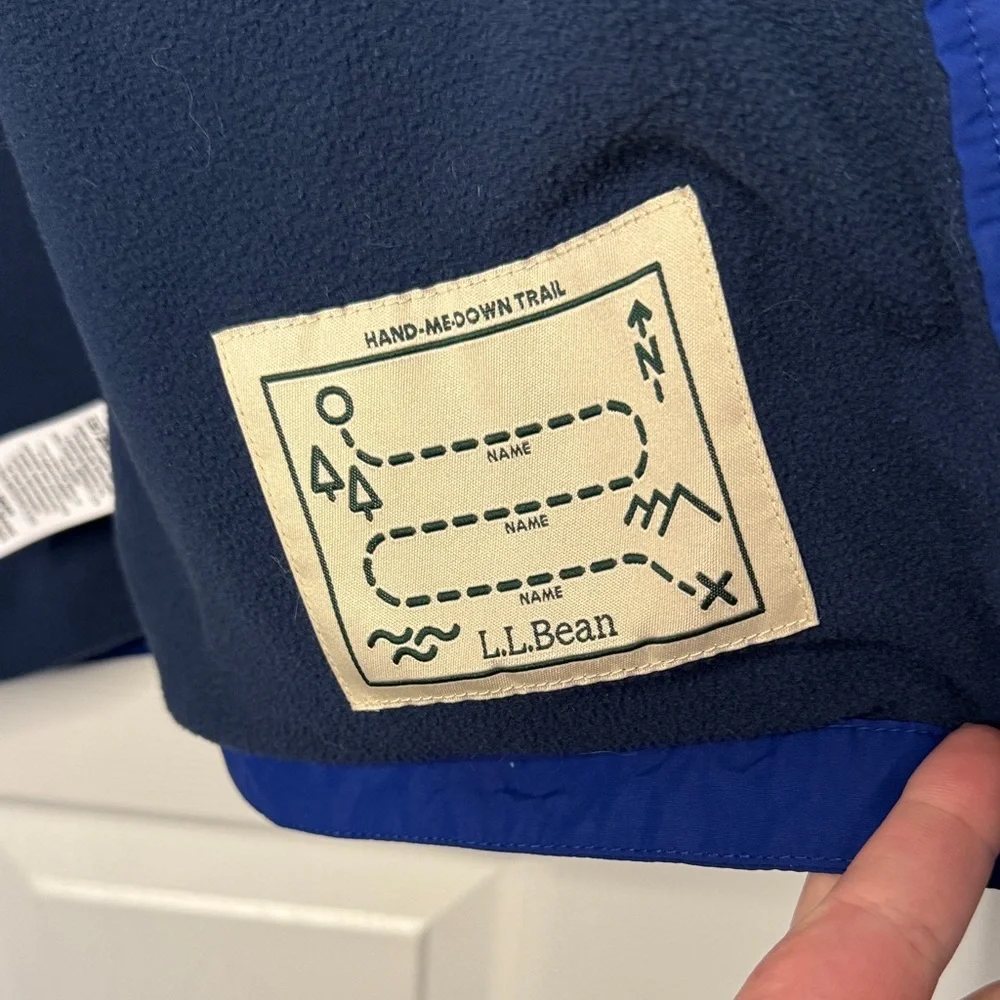 L.L. Bean Boys Blue Hooded Jacket